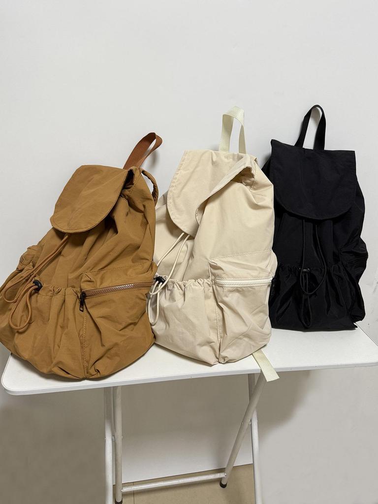 Fashionable Unisex Drawstring Backpack: Practical, Large-Capacity, Lightweight, Washable Fabric, Ideal for Casual Use.