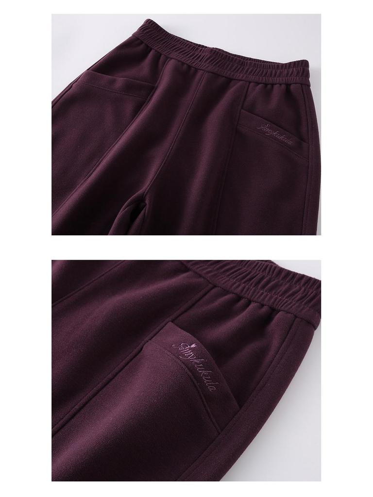 GAGN Brown Women's Casual High-Quality Loose Straight-Leg Trousers - 2026 Spring/Autumn Versatile Style