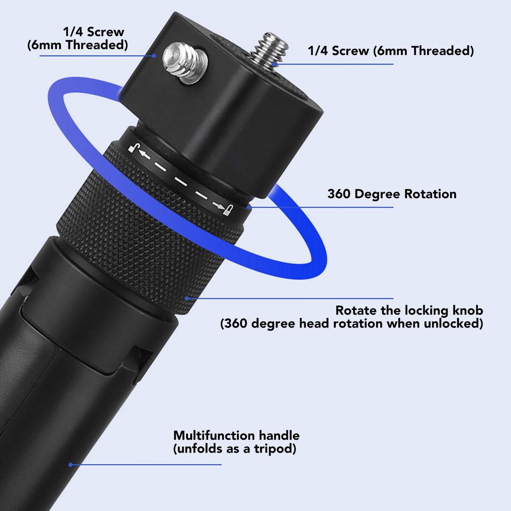 Invisible Selfie Stick Tripod Invisible Selfie Stick Professional Extendable Compact for Action Camera Accessories