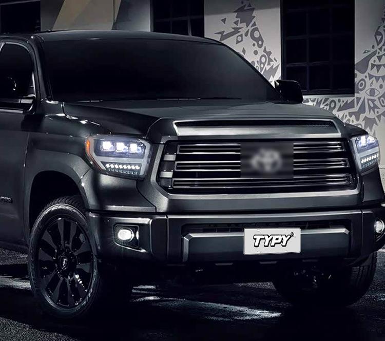 LED Projector Headlight Assembly with Flowing Turn Signals for 2014-2020 Toyota Tundra