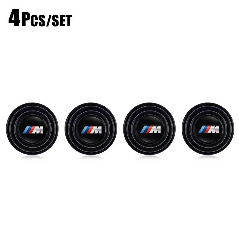 Vbjly8 4/8/12Pcs Soundproof Silicone Pad Car Styling Door Crash Pad For BMW M E46 E90 E60 F30 F10 E39 E36 F20 G30 G20 E87/Car TireValve Jo55
