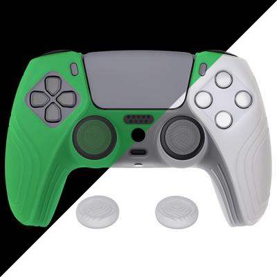 EXtremeRate Beschermhoes voor PlayVital PS5 Controller Siliconen Skin Ergonomische Zachte Rubberen Beschermhoes voor PS5 Controller met Duimstick Dop