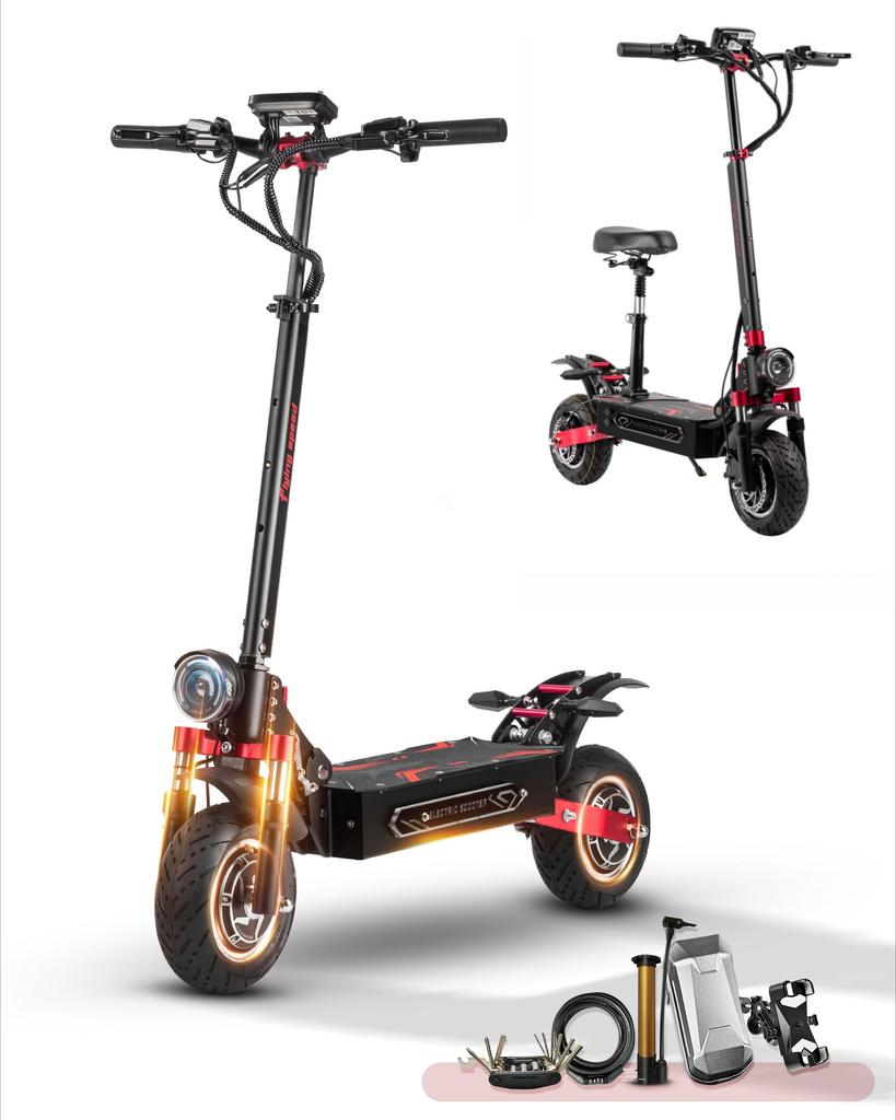 BOYUEDA Q7Pro Max E-Scooter 3200W Dual Motor 52V28AH Battery NFC Activated App Control Escooter Silent Tires Electric Scooter