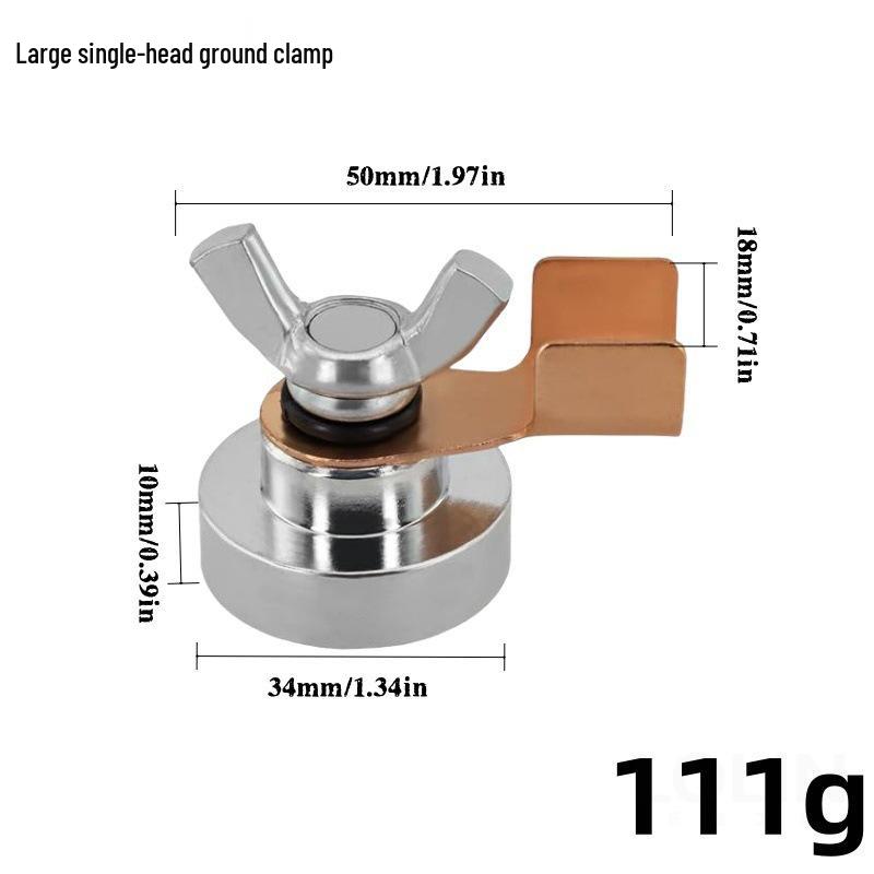 Large Burn-Resistant Magnetic Grounding Clamp for Welding Machines