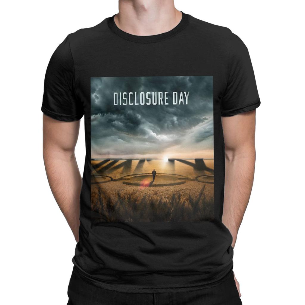 Disclosure Day logo Funny 100 Cotton TShirt Disclosure Day Tees Tops For Unisex