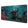 1pcs The Great Wave Off Kanagawa Zoned Mtg Playmat Large Locking Edge Nonslip Rubber Desk Mat For Tcg Commander Game