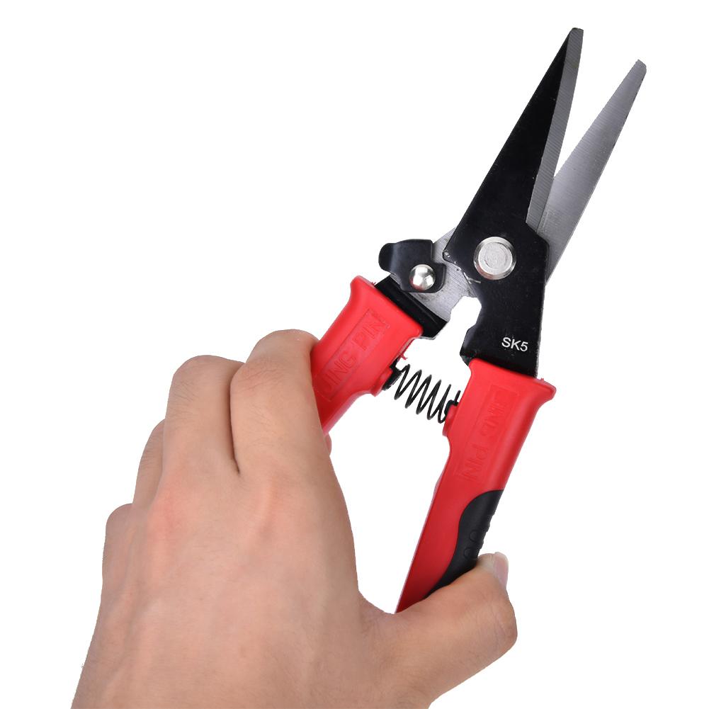 

Ножницы по металлу с пластиковой ручкой прямые многофункциональные из нержавеющей стали аппаратные ручные инструменты