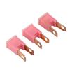 10Pcs Straight Male Terminal ABS Housing Brass Conductor FLM Slow Fusing Replacement for Automotive