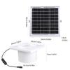Solar Powered 6 Inch Exhaust Fan With Brushless Motor Low Noise Ventilation For Indoor Outdoor Sheds Greenhouses