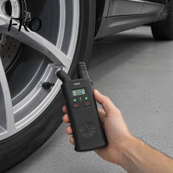 2 In 1 Tire Pressure Gauge in Gauge, Digital Sensor Reset Tool for 433 MHz, Garage Compatible 0-150 PSI Car Motorcycle Tester, Auto Shut
