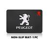 Protiskluzová lepivá PVC podložka na palubní desku, protiskluzová podložka do auta pro Peugeot 3008 5008 208 308 508 2008 408X 108, uzávěr ventilku pneumatiky