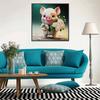New Arrival 5D DIY Full Circle Diamond Painting "Comic Piggy" Embroidery Cross Stitch Home Decor Gift