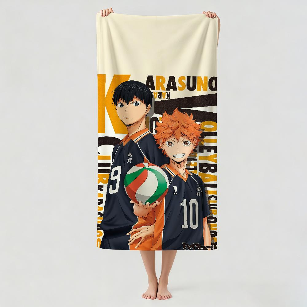Volleyball anime H-Haikyu!! Towel Drying Bath Towel Applicable To Light Swimming Camping Yoga Beach Out