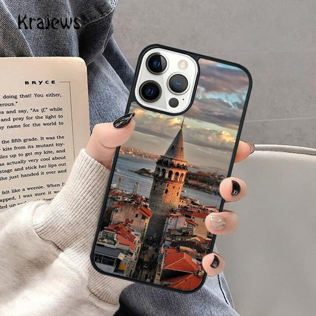 Turkey Istanbul Scenery Building Soft Phone Case For iPhone 17 Air 16 15 14 Max Plus 11 12 13 Pro Max Phone coque Fundas