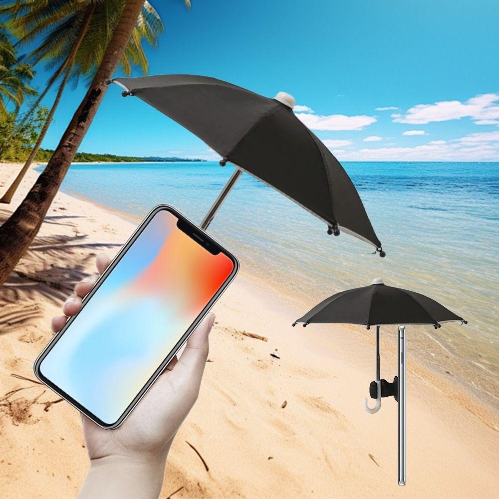 Sun Protection Mobile Phone Sunshade Umbrella with Fist Suction Cup Cell Phone Holder