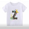 26 English Alphabet Cartoon Printed T-Shirt Children'S Jacket