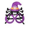 Skull Head Eyeglasses Frames Cobweb Ghost Halloween Decoration Glasses Pumpkin Halloween Dress Up