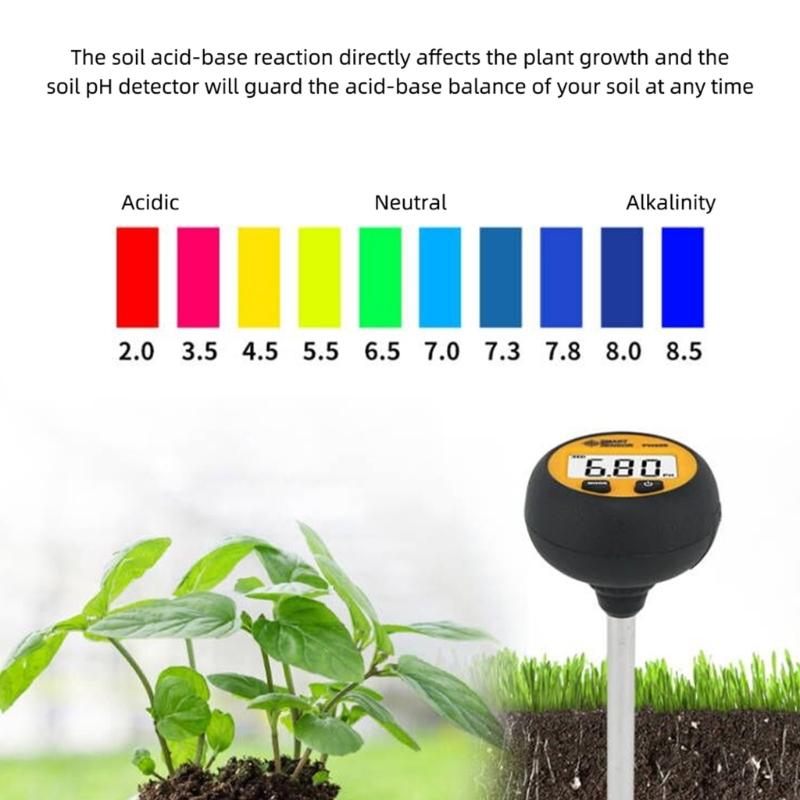 Professional Soil Meter With Long Metal Probes Garden Soil Tester For Deep Testing In Agriculture And Greenhouses Use