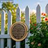 Ayat Al Kursi Islamitische Kalligrafie Rond Houten Hangbord, 2D Platte Houten Moslim Wanddecoratie