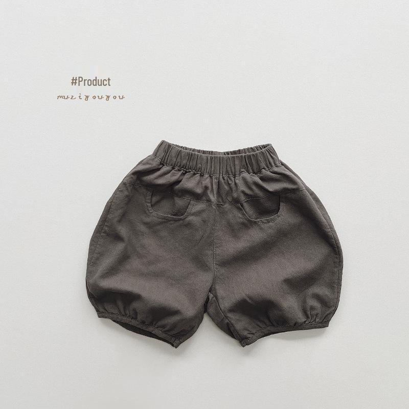 

Летние детские свободные хлопковые шорты-фонарики 2025 - корейский стиль для мальчиков и девочек 100 cm