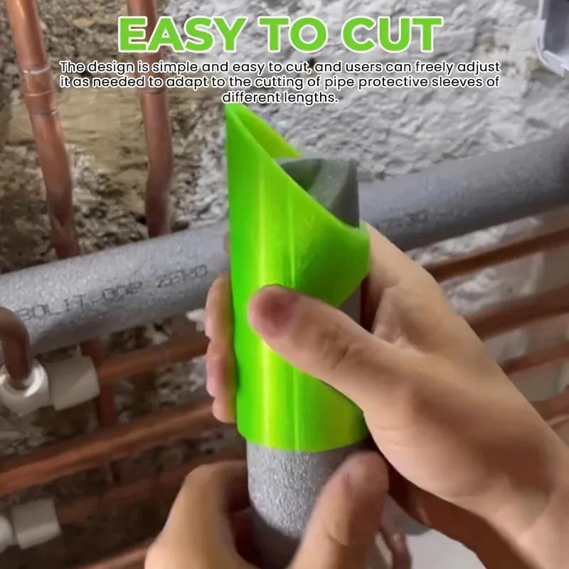 3Pcs Foam Pipe Cutter Tool Plastic Foam Pipe Insulation Cutting Guide Fixture Clamp for Homes Commercial Industries Supplies