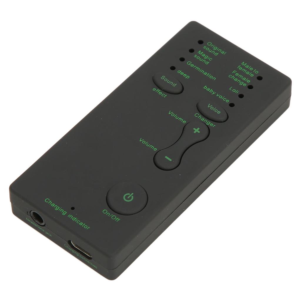 Phone Voice Changer Portable Mini 7 Sound Effects Handheld Voice Changer for Game Playing Livestreaming