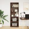 VidaXL Bookcase Brown Oak 60x24x176 Cm Engineered Wood, Bookshelf, Book Holder, Book Support, Cabinet 857827