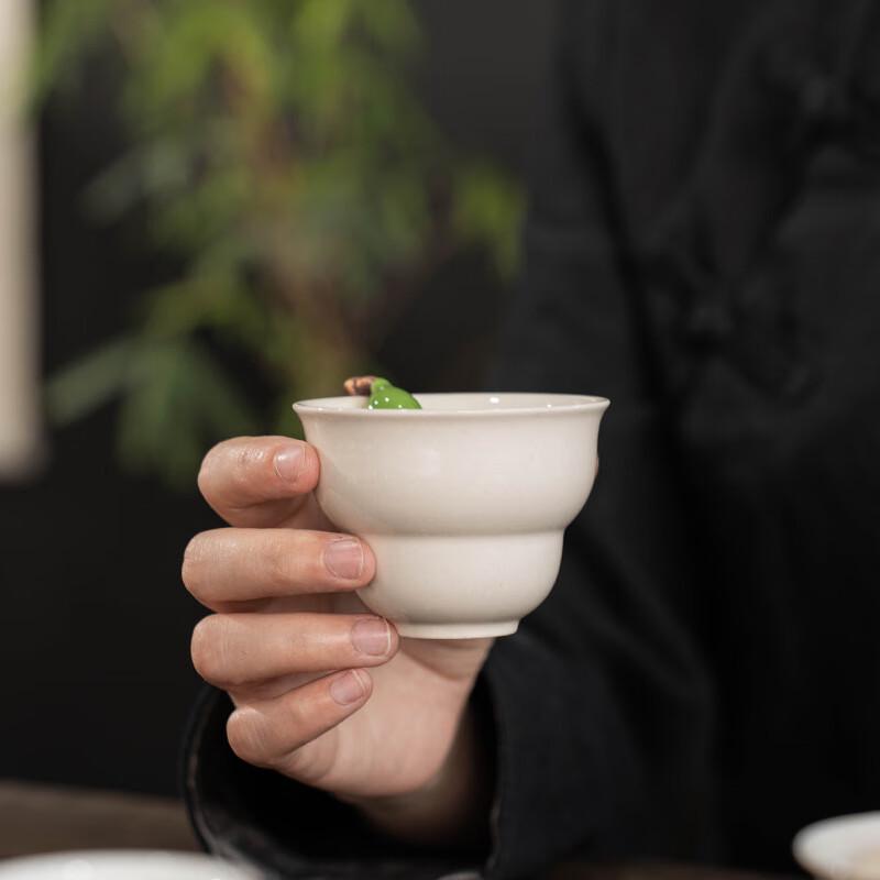 Shangqi Retro Handmade Ceramic Gourd Teacup