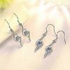 Shiny Drop Earrings for Wedding, Rhinestone Design for Women
