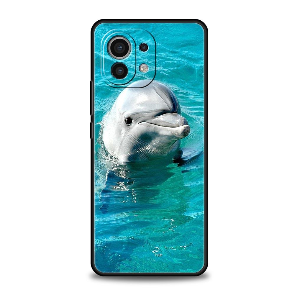 Ocean Animal Dolphin Phone Case For Xiaomi 12T 12 13 Pro Poco X3 NFC M3 F3 F4 M4 X4 Mi Note 10 11 Lite 10T 5G 11T 9T Soft Cover