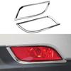 For Compass 2018 2019 2020 Rear Fog Light Frame 2Pcs Back Fog Lamp Decoration Sticker Trim Styling Accessories