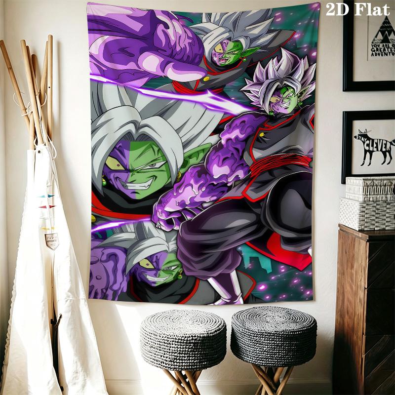 Son Goku Wall Tapestry Aesthetic Wall Hanging Printed Fabric Blanket Decorative Tapestries For Bedroom Living Room Home Decor