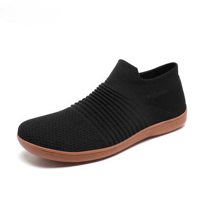 Nuevas Zapatillas de Malla para Hombre con Punta Ancha Estilo Barefoot Moda Slip-on Planas Suela Suave de Cero Caída Ligeras Moda Zapatos Deportivos Talla Grande