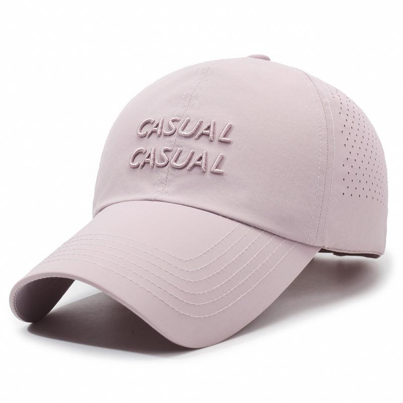 Spring Summer Quick-Drying Sunshade Baseball Cap Letters for Men Women Outdoor Sports Breathable Sunscreen Cap