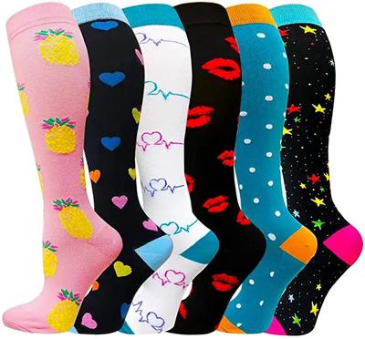 1 Paar Herren Damen Kompressionssocken Passform Outdoor-Sport Kompressionssocken für Anti-Müdigkeit Schmerzlinderung Knie Krampfadern Socken