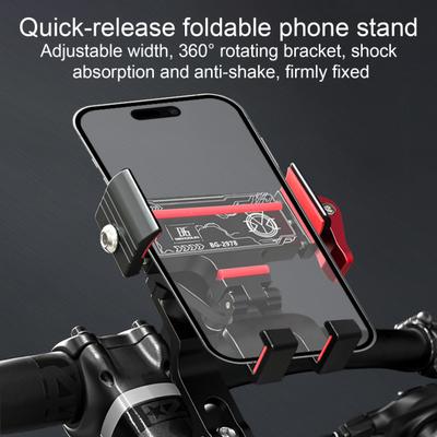 Fahrrad-Handyhalter Lenker-Vorbau-Halterung Leichte Aluminiumlegierung 360-Grad-Drehung Rutschfest Universelle Fahrrad-Handyhalterung