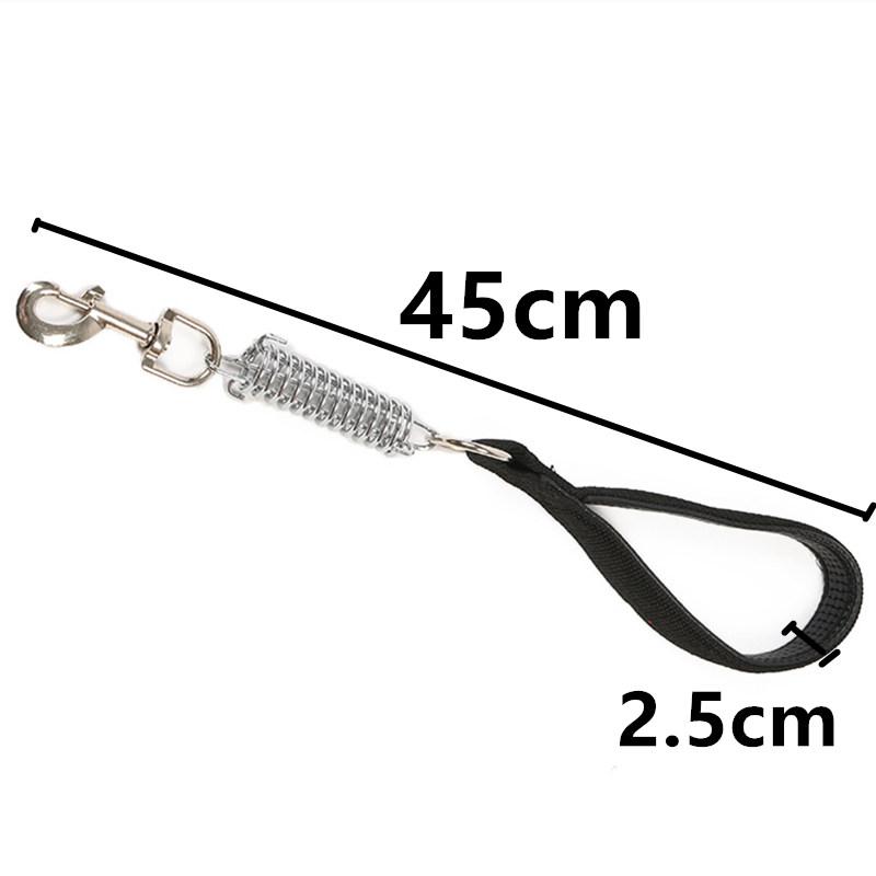 

Собачий поводок Пружинный Короткий Поводок для Собак Поводки из ПУ Кожи для Больших Собак Прогулочная Нейлоновая Веревка Прочные Поводки для Собак Тренировочная Цепь для Питомцев чёрный
