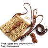 Craft Your Own Bag with Adjustable Drawstring Shoulder Strap Handle Rope Kits for Handmade Straw Bucket Bags Accessories