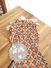 Pretty Niang Fish Orange Retro New Chinese Sleeveless Cheongsam Women's 1011 Spring New Temperament Elegant and Improved Daily Wear