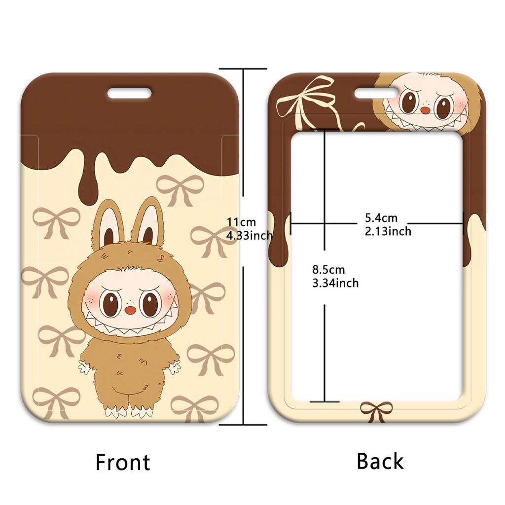 Badge Holders Card Pocket  Adjustable Neck Strap for ID Cards, Office, School - Soft Fabric Lanyard for Nurses, Teachers, Kids