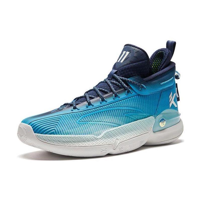 Anta KT9 Thompson 9 Water Rhyme Men Mid Top Basketball Shoes Blue 112341101-7
