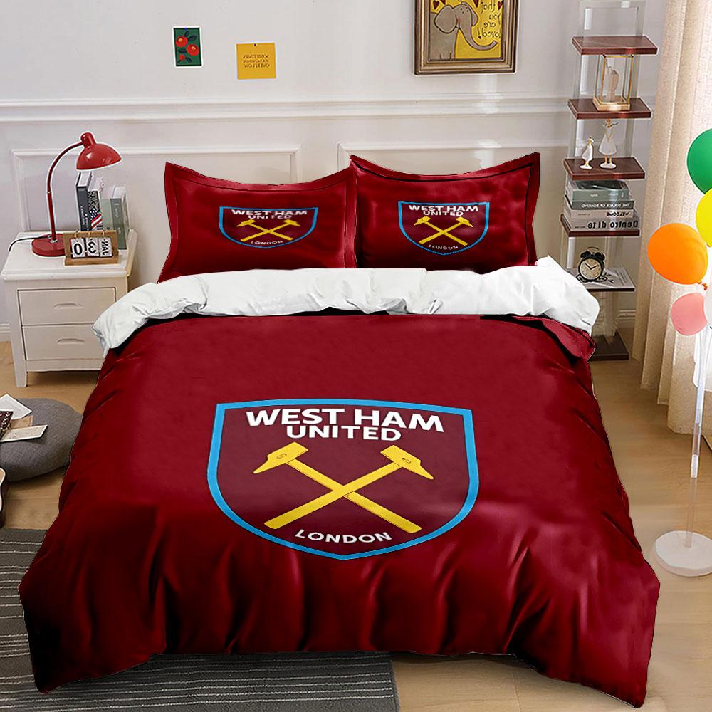 Set Biancheria da Letto West Ham United Set Copripiumino Copripiumino Federe (1 * Copripiumino 2 * Federe, senza piumino)