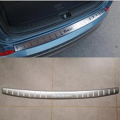 Protecteur de pare-chocs arrière de voiture Ultra-fin en acier inoxydable, plaque de protection arrière pour coffre, style de voiture pour Hyundai Tucson 2015-