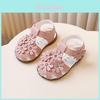Princess Toddler Sandals For Girls Boys Summer Non Slip Synthetic Leather With Magic Tape Closure