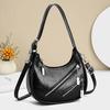 PU Leather Crossbody Bag for Women Vintage Underarm Purse Lady Clutch Purse Trend Hobo Bag Handbags Luxury Female Handbag Wallet