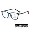 Retro Multifocal Reading Glasses Men Women Anti Blue Light Finished Square Presbyopia Eyewear TR90 Far Near Diopter Eyeglasses
