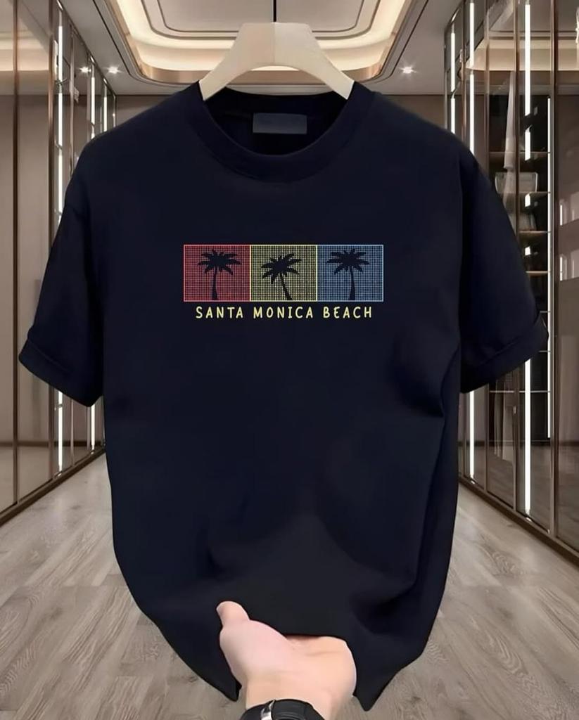 Gothic Creative Anime Pattern Printed Oversized Round-neck T-shirt High Street Fashion Trend Punk Couple Loose Short Sleeved