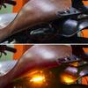 2Pcs Universal 9LED Motorcycle Turn Signal Indicator Light Blinker Double Sides Color Amber/Red/White