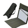 Floor Chair with Back Support Camp Bleacher Cushion Seat Pad Storage Bag Foldable Beach