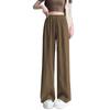 Women's High Waist Ice Silk Wide Leg Pants - Summer 2025: Lightweight, Wrinkle-Resistant, Casual Draped Pleated Design